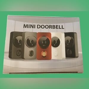 Mini Doorbell Camera - Black. HD Image, 2 way audio, Wi-Fi  compatible. NEW!